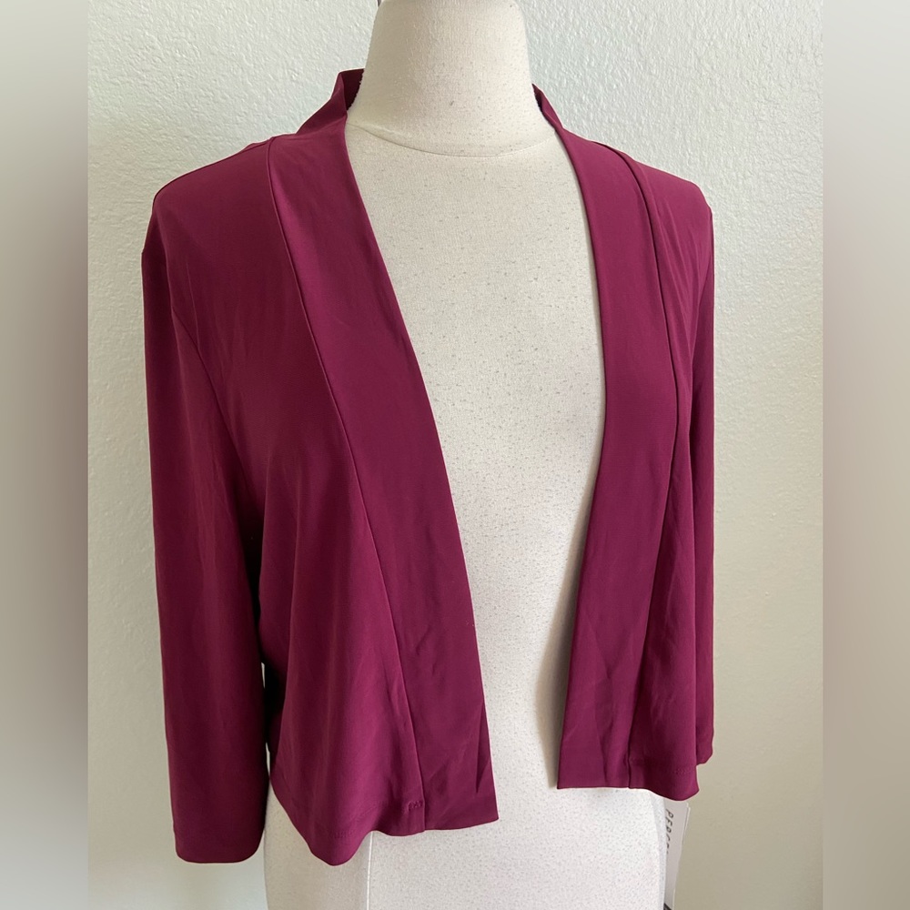 NWT Perceptions Jersey Open Cardigan Sweater Size 18